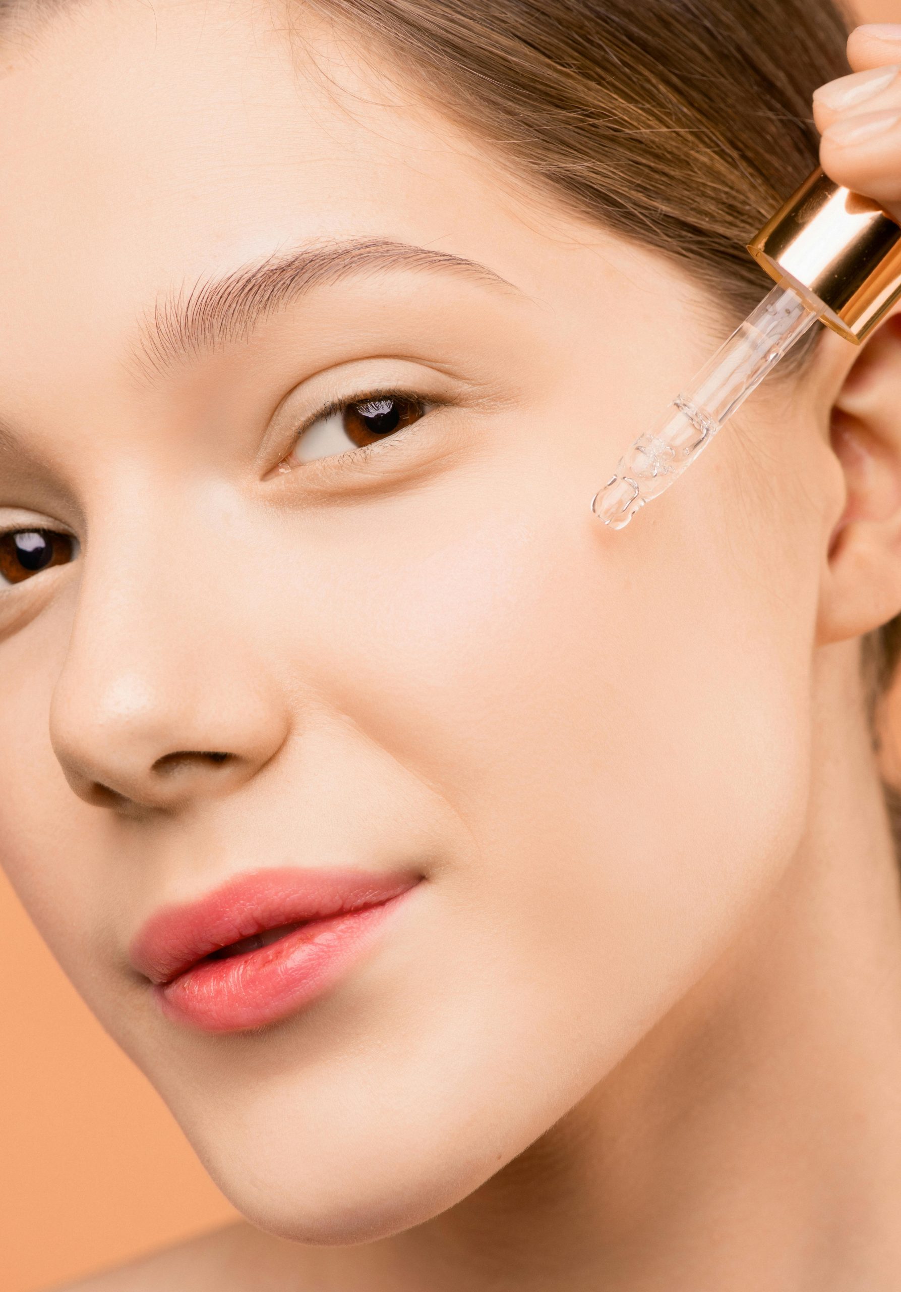 Woman with glowing skin