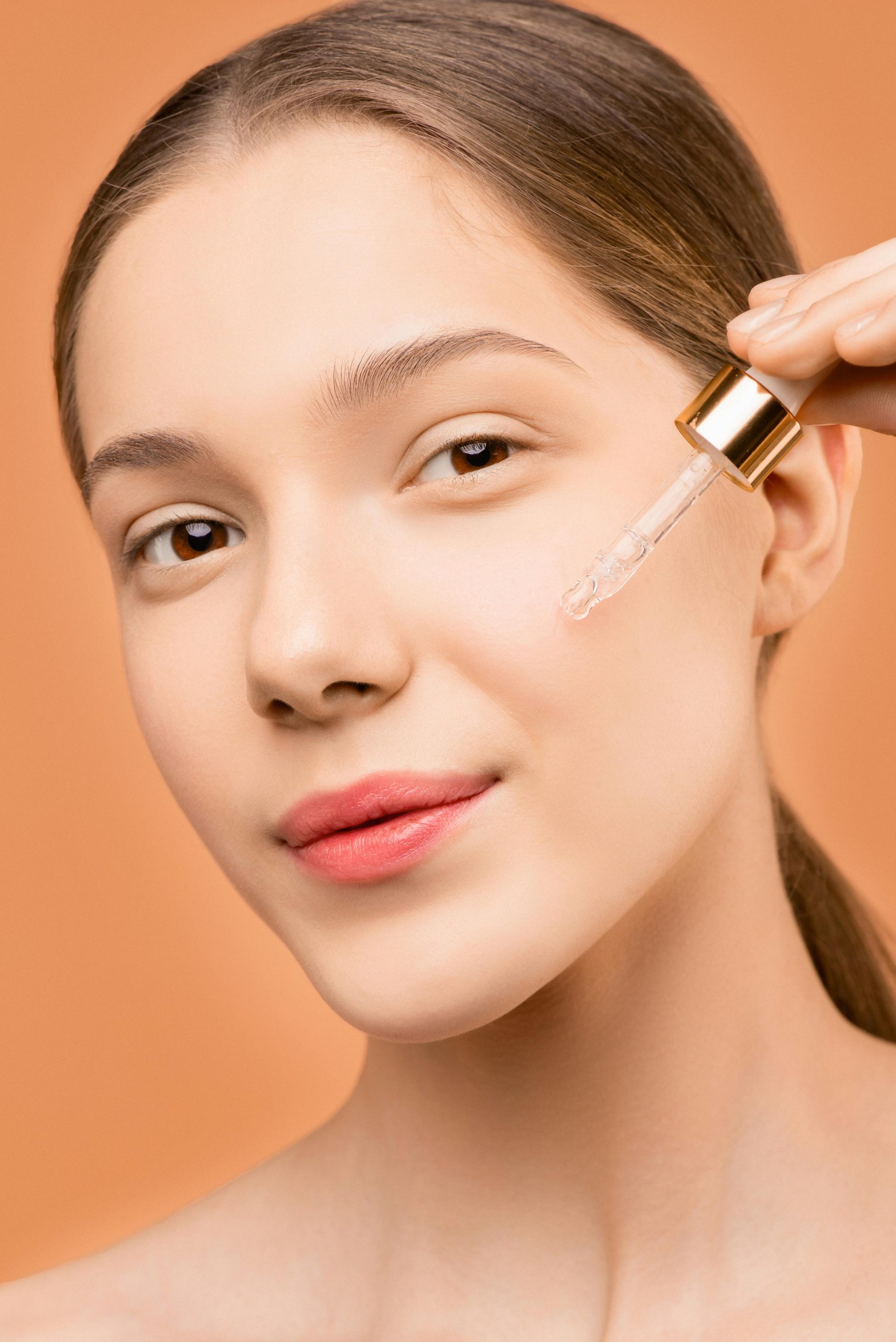 Applying makeup